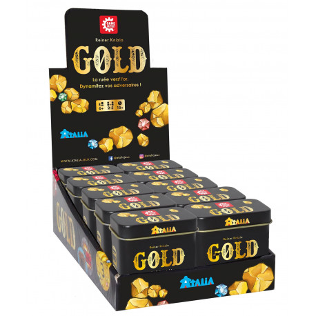Boîte du jeu de société Gold (présentoir de 12 unités) Boîte du jeu de société Gold (présentoir de 12 unités)