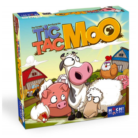 Boîte du jeu de société Tic Tac Moo Boîte du jeu de société Tic Tac Moo