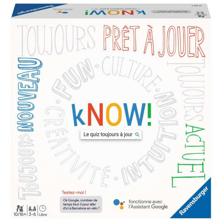 Boîte du jeu de société Know! Boîte du jeu de société Know!