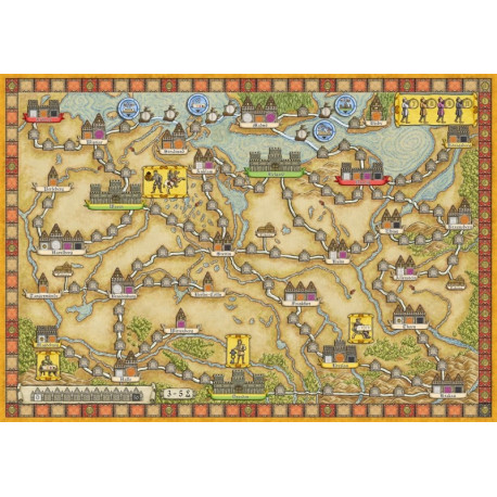 Boîte du jeu de société Hansa Teutonica Extension de L'est Boîte du jeu de société Hansa Teutonica Extension de L'est