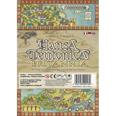 Boîte du jeu de société Hansa Teutonica Britannia