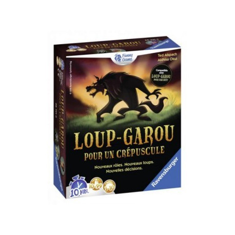 Boîte du jeu de société Loup Garou pour un Crepuscule Boîte du jeu de société Loup Garou pour un Crepuscule