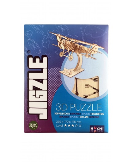 Boîte du jeu de société Jigzle Biplan Boîte du jeu de société Jigzle Biplan