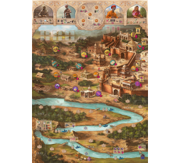 Le plateau du jeu de société Agra