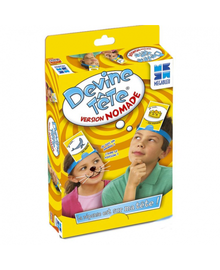 La boîte du jeu de société Devine Tête Version Nomade La boîte du jeu de société Devine Tête Version Nomade