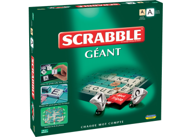 La boîte du jeu de société Scrabble Géant