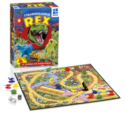 La boîte et le matériel du jeu de société Tyrannosaure Rex