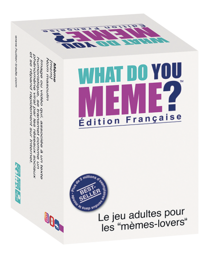 La boîte du jeu de société What Do You Meme ?