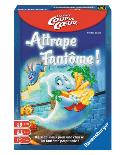 La boite du jeu de société Attrape fantôme ! Version coup de cœur La boite du jeu de société Attrape fantôme ! Version coup de cœur