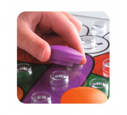 Un détail du matériel du jeu Colorino