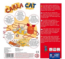 Le dos de la boite du jeu de société Carla Cat