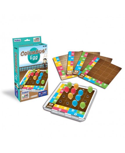 La boite du jeu de société Columbus Egg avec le matériel La boite du jeu de société Columbus Egg avec le matériel