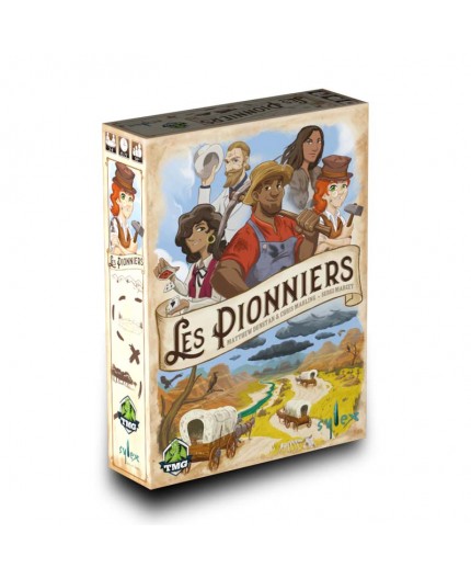 La boite du jeu de société Les Pionniers La boite du jeu de société Les Pionniers