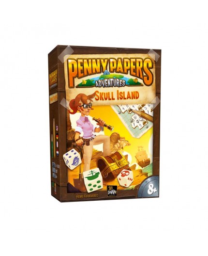 Boîte du jeu de société Penny Papers Adventures : Skull Island