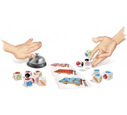 Le matériel du jeu de société Sushi Dice