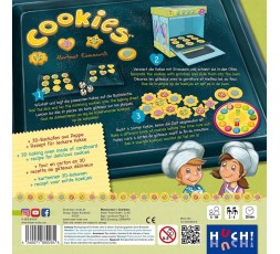 Le dos de la boite du jeu de société Cookies