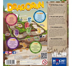 Le dos de la boite du jeu de société Dragorun