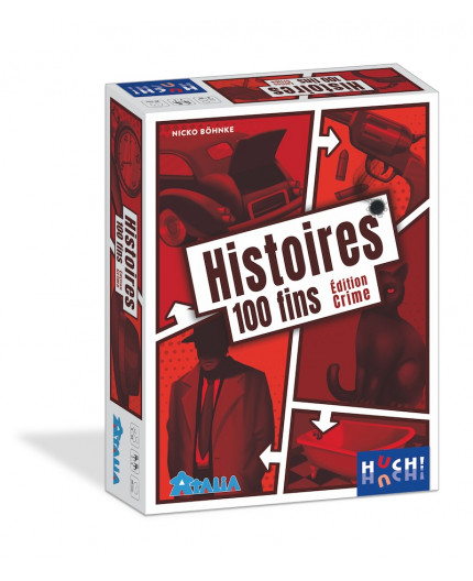 La boite du jeu de société Histoires 100 Fins Crime