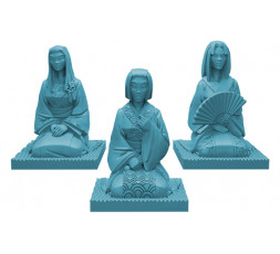 Les figurines bleues de Shogun no Katana
