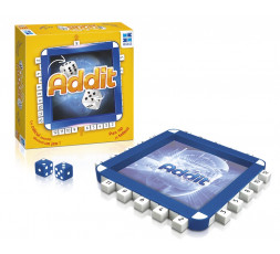 La boite du jeu de société Addit avec le matériel