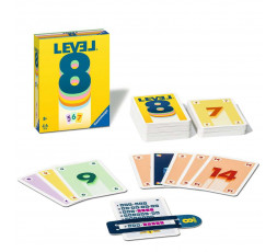 Boite et matériel du jeu de société Level 8 nouvelle édition