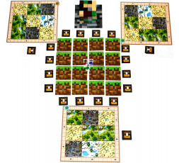 Matériel du jeu de société Minecraft - Builders & Biomes