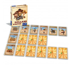 boite et matériel du jeu Dollars Wanted