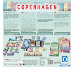 Le dos de la boite du jeu de société Copenhagen