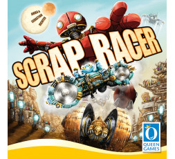 La couverture de la boite du jeu de société Scrap Racer