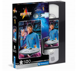 Boîte 3D ouverte du puzzle cult movies star trek 1