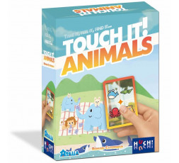 Boîte du jeu de société Touch it Animals