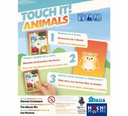 Règles du jeu de société Touch it Animals