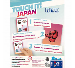 Dos de la Boîte du jeu Touch it Japan