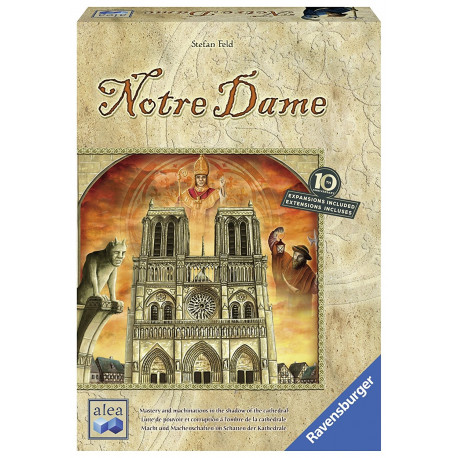 Boîte du jeu de société Notre Dame Boîte du jeu de société Notre Dame
