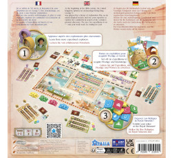 Dos de la boîte du jeu The Royal Society of Archeology