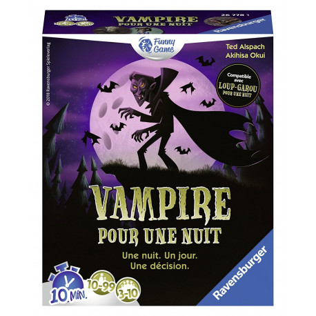 Boîte du jeu de société Vampire pour une nuit