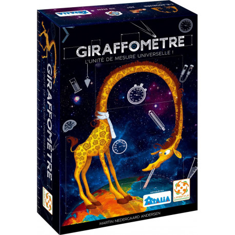 Boîte du jeu de société Giraffomètre Boîte du jeu de société Giraffomètre