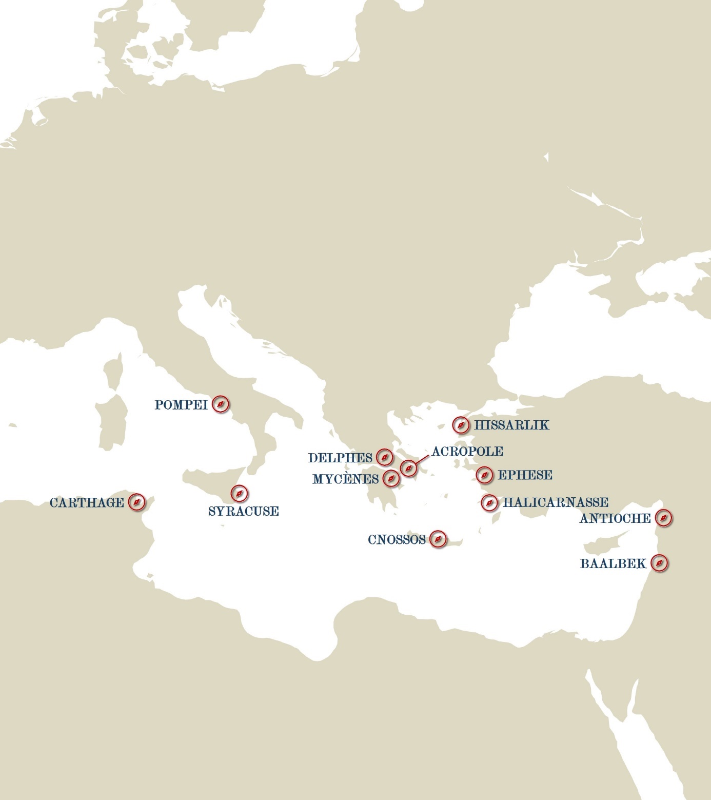 Map of the Mediterranean